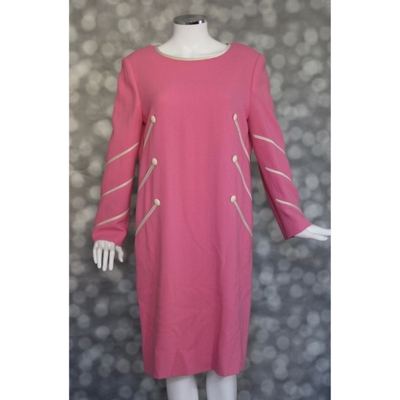 🌟Vintage🌟 1960's Galanos Mid Mod Crepe Dress - Picture 2 of 7